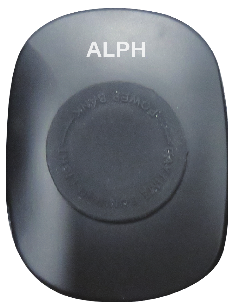 Halo 1200 light, front face with ALPH mark