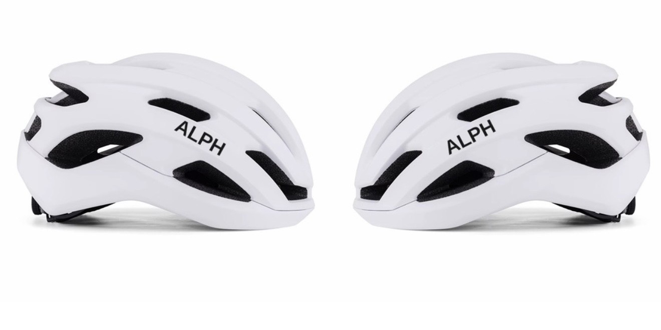 ALPH helmet pair, side profile
